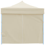 Folding Pop-up Party Tent with 8 Sidewalls 870x291x315 cm Cream 44976