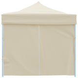 Folding Pop-up Party Tent with 8 Sidewalls 870x291x315 cm Cream 44976