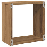 Wall Cube Shelves 4 pcs Artisan Oak 30x15x30 cm Engineered Wood 856580