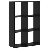 Book Cabinet Black Oak 69.5 x 29 x 103.5 cm Engineered Wood 879665