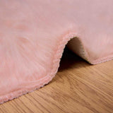 Faux Sheepskin Rug TAFALLA Pink 200 x 280 cm Polyester 42021551