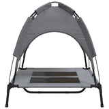 Dog Bed with Canopy Anthracite Oxford Fabric and Steel 172594