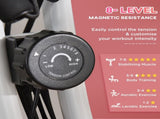 2-in-1 Folding Exercise Bike with 8-Level Magnetic Resistance, Arm Resistance Band, Pulse Sensor, T3398P376861