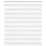 ZNTS Zebra Blind White 125x150 cm Fabric Width 120.9 cm Polyester 4014760