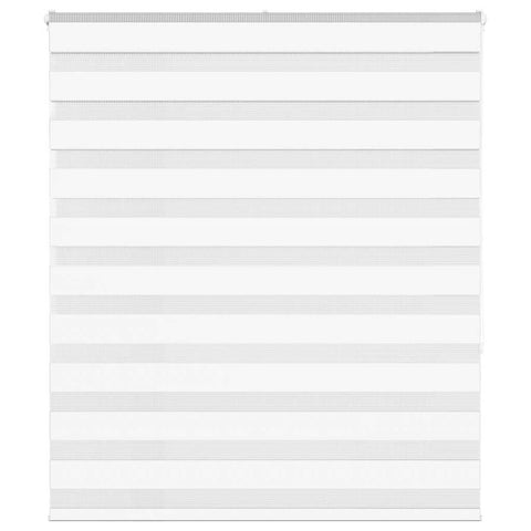 ZNTS Zebra Blind White 125x150 cm Fabric Width 120.9 cm Polyester 4014760