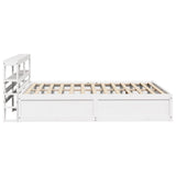 Bed Frame with Headboard White 160x200 cm Solid Wood Pine 3306337