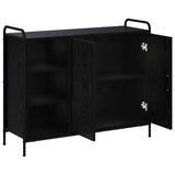 Sideboard Black Oak 98.5 x 33 x 81 cm Engineered Wood 8013854