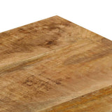 Coffee Table 100x50x35 cm Solid Mango Wood and Steel 247337
