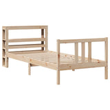 Bed Frame with Headboard without Mattress 75x190 cm Small Single 3305953