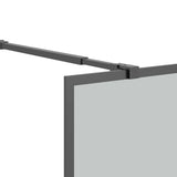 Walk-in Shower Screen 118x190 cm Dark Tempered Glass 151887