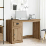 Desk with Drawer Artisan Oak 50 x 115 x 75 cm Engineered Wood 862823