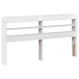 Bed Frame without Mattress White 135x190 cm Double Solid Wood Pine 3307021