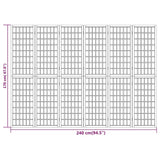 ZNTS Folding 6-Panel Room Divider Japanese Style 240x170 cm 352086