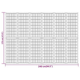 Folding 6-Panel Room Divider Japanese Style 240x170 cm 352086
