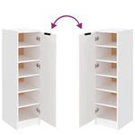 Shoe Cabinet White 30x35x100 cm Engineered Wood 811430