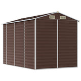 Garden Shed Brown Galvanised Steel 191 x 300 x 198 cm Garden Shed 3188266