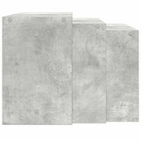 Nesting Tables 3 pcs Concrete Grey Engineered Wood 858536