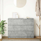 Sideboard Concrete Grey 100x35x76 cm Engineered Wood 3328501