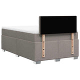 Box Spring Bed with Mattress Taupe 120x190 cm Fabric 3285845