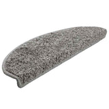 Stair Mats 30 pcs 65x21x4 cm Grey Half Round Large 3365812