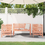 ZNTS 3 Piece Garden Lounge Set Solid Wood Douglas 825147