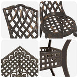 Garden Table Set 5 pcs Bronze Cast Aluminium 3334752