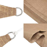Sunshade Sail 160 g/m Taupe 5x7 m HDPE 311412