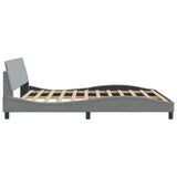 Bed Frame "Dover" Light Grey 180x200 cm Super King Fabric 373333