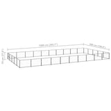 Dog Kennel Black 50 m Steel 3082162