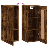 Wall Mounted Cabinet Smoked Oak 34.5x34x90 cm Engineered Wood 830505