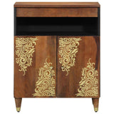 Sideboard with Shelf Brown 60 x 33 x 75 cm Solid Mango Wood 4018761