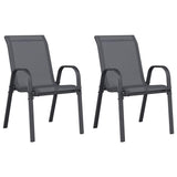 Stackable Garden Chair Set of 2 Stackable Chairs Rectangular 318778