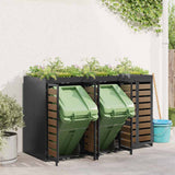 Wheelie Bin Storage for 3 Bins Anthracite 204 x 77.5 x 121.5 cm 3394774