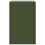 ZNTS Bedside Cabinets 2 pcs Olive Green 34.5x39x62 cm Steel 841772