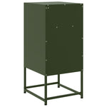 ZNTS Bedside Cabinet Olive Green 36x39x78 cm Steel 846574