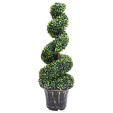 Artificial Boxwood Spiral Plant with Pot Green 100 cm 336505