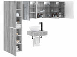 Bathroom Furniture Set 5 pcs Grey Sonoma 33 x 34.5 x 160 cm 3407260