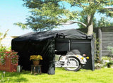 2.2 x 1.6 m Garden Storage Tent, Waterproof Anti-UV Bike Tent with Roll-up Zipper Door, Galvanised T3398P328028