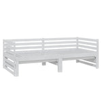 ZNTS Pull-out Day Bed without Mattress White 2xcm 806966