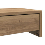 Monitor Stand with Drawers Artisian Oak 100x27x15 cm Engineered Wood 854678