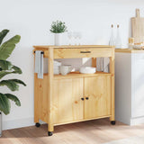 Kitchen Trolley MONZA 84x40x88.5 cm Solid Wood Pine 376106