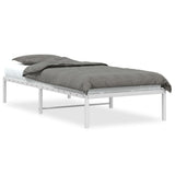 Metal Bed Frame without Mattress White 90x200cm 373666