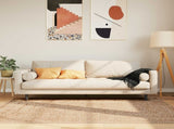 Rug Runner MARSA Yellow 120 x 170 cm Polyester and PVC 42023229