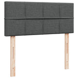 Box Spring Bed with Mattress Dark Grey 120x200 cm Fabric 3285856