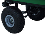 Garden Tipping Hand Cart 300 kg 75L Green 145507