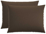 Cushion with Pillow HEERLEN 2 pcs Taupe Fabric 928337