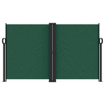 ZNTS Retractable Side Awning Dark Green 140x1000 cm 4004725