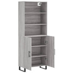Highboard Grey Sonoma 69.5x34x180 cm Engineered Wood 3189283