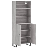 Highboard Grey Sonoma 69.5x34x180 cm Engineered Wood 3189283