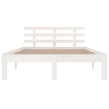 Bed Frame without Mattress White Solid Wood 140x200 cm 814755